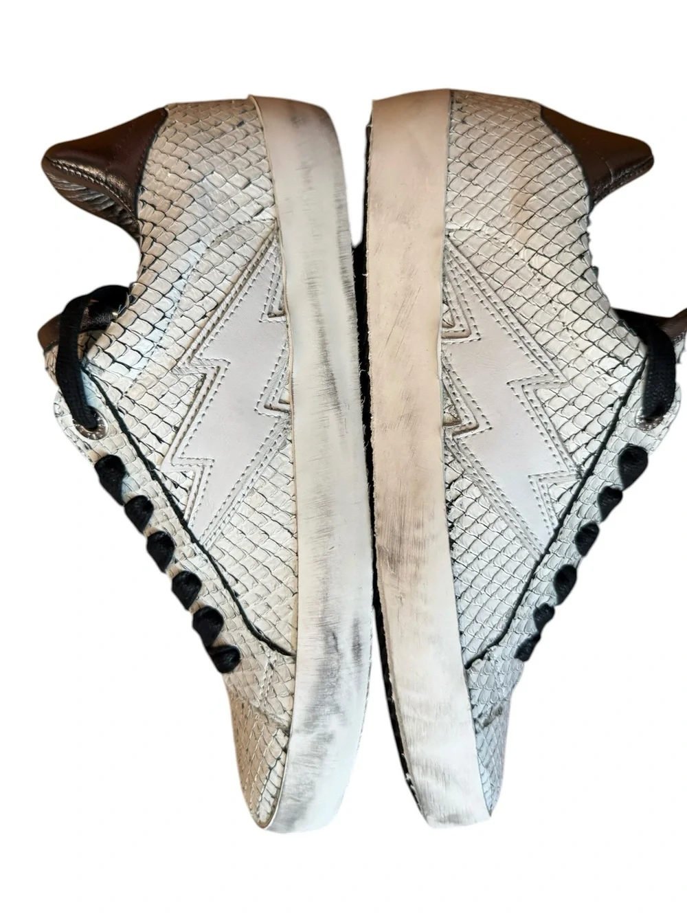 Zadig and Voltaire Neo Keith Flash Shoes Snakeskin pattern Low-Top Sneakers
